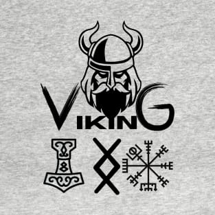 BLACK Viking Warrior T-Shirt